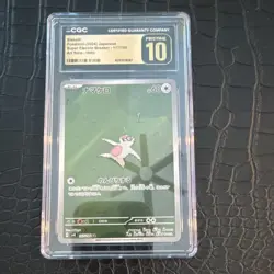 Pokemon Slakoth CGC 10 Sv8 Super Electric Breaker 117/106 2024 Art Rare Holo - Image 1