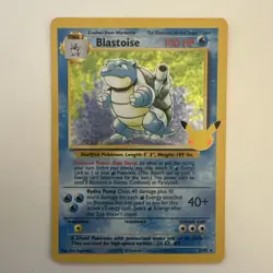 Blastoise Celebrations Classic 2/102 Holo Pokemon 25th Anniversary M/NM - Image 1
