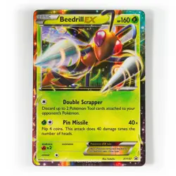 Pokemon - Beedrill EX - XY157 - Black Star Promo - Half Art Card - Image 1