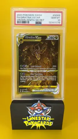2023 POKEMON CROWN ZENITH GIRATINA VSTAR GG69/GG70 PSA 10 GEM MINT - Image 1