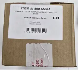 2025 Pokemon TCG OP Social Play Demo EX Battle Deck SEALED CASE 25 Decks English - Image 1