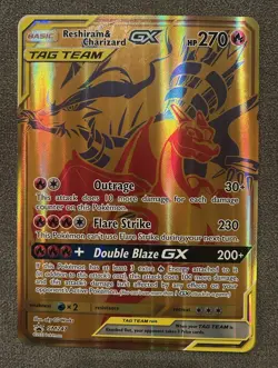 Pokemon TCG - Oversized Jumbo - Reshiram & Charizard GX Tag Team SM247 Promo - Image 1