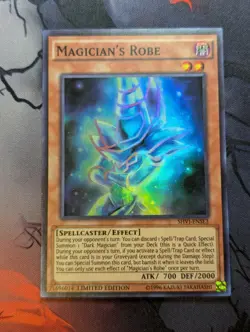 Yugioh Magician’s Robe SHVI-ENSE3 Super Rare Limited Edition NM - Image 1