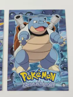 Topps Pokemon Squirtle Wartortle Blastoise E7 E8 E9 Movie Cards Non Holo - Image 2