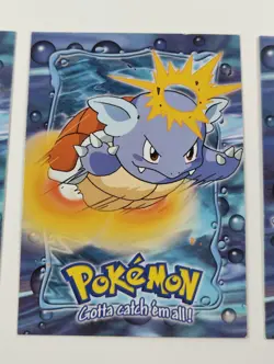 Topps Pokemon Squirtle Wartortle Blastoise E7 E8 E9 Movie Cards Non Holo - Image 3