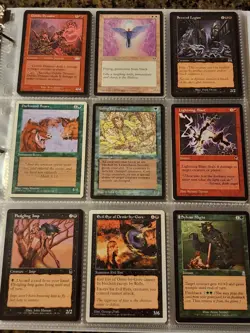 Vintage Magic The Gathering Binder Collection Card Lot MTG 1993-2003 Rares - Image 3