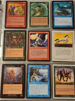 Vintage Magic The Gathering Binder Collection Card Lot MTG 1993-2003 Rares - Image 5