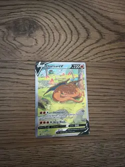 Pokemon TCG Charizard v SWSH260 Sword & Shield Promo Card Near Mint Condition - Image 1