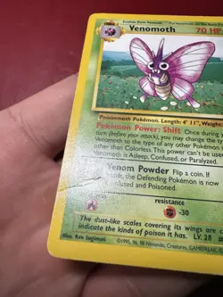 Venomoth 29/64 Non Holo Rare Jungle Pokemon Card HP - Image 5