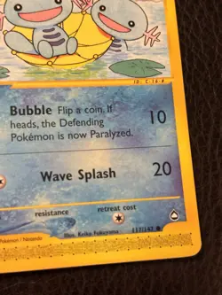 Pokemon TCG Aquapolis Wooper Card Regular, Common, 117/147 Series - Image 4