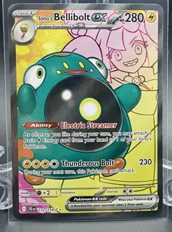 Pokemon TCG Full Art Ex 5 Card Lot + Indonesian Ogerpon SAR, Reshiram, Bellibolt - Image 2