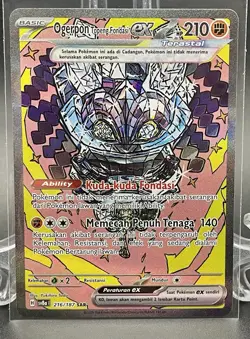 Pokemon TCG Full Art Ex 5 Card Lot + Indonesian Ogerpon SAR, Reshiram, Bellibolt - Image 4