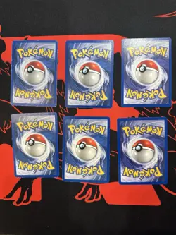 Lot Of 6 Old Vintage Pokemon Base Set 2 Cards WOTC Meowth Seaking Seel Diglett - Image 2