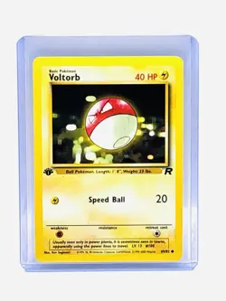 Voltorb 69/82 1st Edition Team Rocket - NM Pokemon Card (03) - Image 1