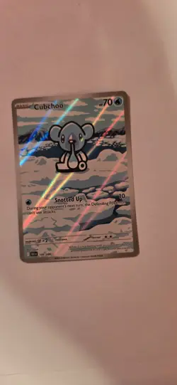 Pokemon TCG Cubchoo Illustration Rare Card 109/086 English Black Bolt - Image 1