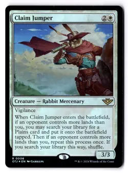 Claim Jumper NM* FOIL Outlaws Of Thunder Junction ENGLISH 0008 mtg -UnltdCards - Image 1