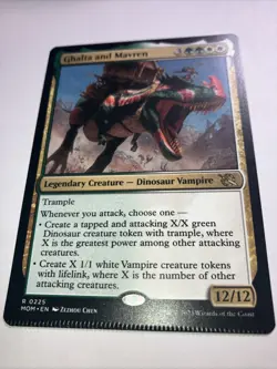 MTG CRIMP ERROR Ghalta and Mavren - Dinosaur Vampire Magic MISPRINT #225 EDH - Image 2