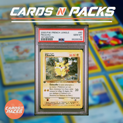 Carte Pokemon Pikachu 60/64 Set Jungle Edition 1 PSA 10 GEM MINT 🇫🇷🔥 - Image 1