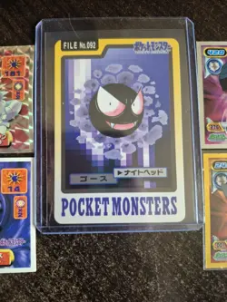 Pokemon Carddass Pocket Monster Vintage Lot With Vintage Japanese Amada Stickers - Image 3