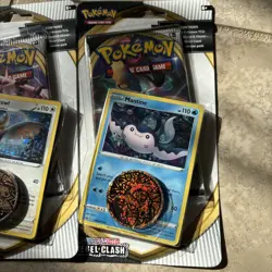 x2 Pokemon TCG: Sword & Shield Rebel Clash Checklane Blisters: Noctowl & Mantine - Image 2