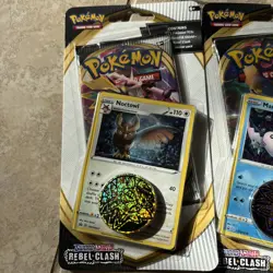 x2 Pokemon TCG: Sword & Shield Rebel Clash Checklane Blisters: Noctowl & Mantine - Image 3