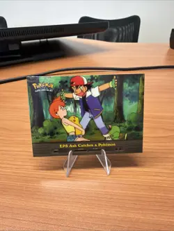 2000 Pokemon TV Animation Series 2 #EP3 Ash Catches a Pokemon Blue Logo - Image 1