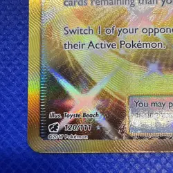 Pokemon Sun & Moon Crimson Invasion 120/111 Secret Rare Gold Counter Catcher - Image 5