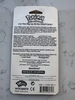 Pokemon Fossil Blister Pack Zapdos Artwork 1999 WOTC Factory Sealed - Image 4