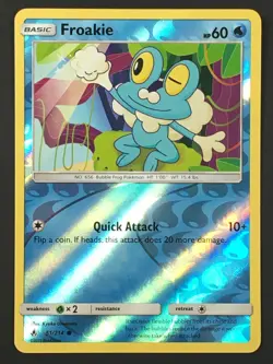 Pokemon TCG Froakie 51/214 SM Unbroken Bonds Reverse Holo Common NM - Image 1