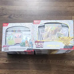 Pokemon TCG Scarlet & Violet 151 Poster & Zapdos ex Collection Boxes - Image 1