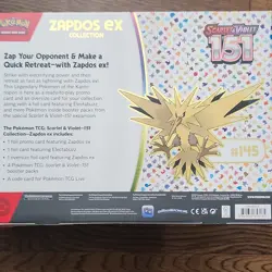 Pokemon TCG Scarlet & Violet 151 Poster & Zapdos ex Collection Boxes - Image 2