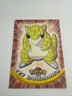 Sandshrew #27 - Pokemon 2000 Topps TV Animation Black Logo (NM) - Image 1