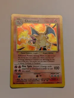 Pokemon TCG Charizard 4/102 Base Set Holo Rare 1999 Vintage Very Rare - Image 2