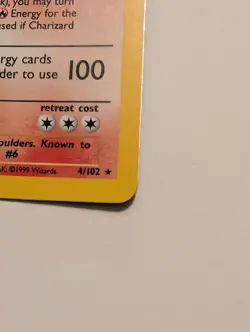Pokemon TCG Charizard 4/102 Base Set Holo Rare 1999 Vintage Very Rare - Image 5