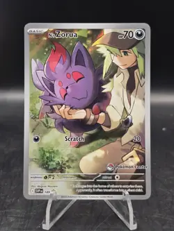 N’s Zorua SVP 189 Journey Together Pokemon Center Stamped Black Star Promo NM - Image 1