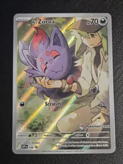 N's Zorua SVP 189 Pokemon Center Exclusive Stamp Promo NM - Image 2