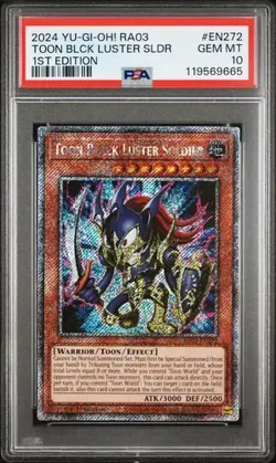 2024 YU-GI-OH! RA03-QUARTER CENTURY BONANZA TOON BLACK LUSTER SOLDIER PSA 10 - Image 1