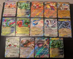 Pokemon TCG Job Lot Bundle 14 Rare EX Mega EX Holo Cards English - Pack Fresh! - Image 1