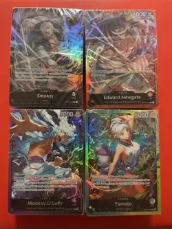 One Piece Starter Deck Lot: Smoker, Newgate, Luffy, and Yamato - Image 1