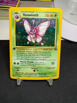 1999 Pokemon Venomoth 13/64 Jungle Holo 1st Edition - Image 1
