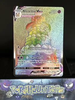 Pokemon Card ALCREMIE VMAX 073/072 RAINBOW SECRET RARE SHINING FATES Near Mint - Image 1