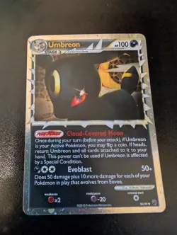 Pokemon Umbreon Prime 86/90 Undaunted Ultra Rare Holo 2010 English TCG Card NM - Image 1
