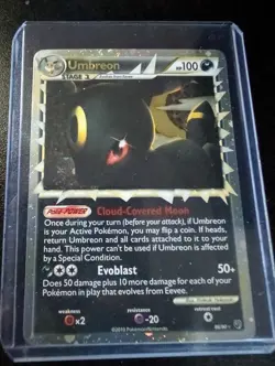 Pokemon Umbreon Prime 86/90 Undaunted Ultra Rare Holo 2010 English TCG Card NM - Image 3