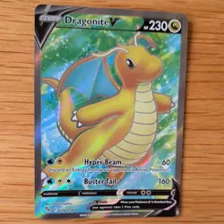 DRAGONITE V 076/078 POKEMON CARD (POKEMON GO SET) FULL ART HOLO - Image 3