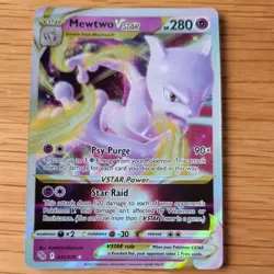 MEWTWO VSTAR 031/078 POKEMON CARD (POKEMON GO SET) HALF ART HOLO - Image 2