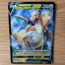 DRAGONITE V 049/078 POKEMON CARD (POKEMON GO SET) HALF ART HOLO - Image 1