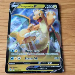 DRAGONITE V 049/078 POKEMON CARD (POKEMON GO SET) HALF ART HOLO - Image 2