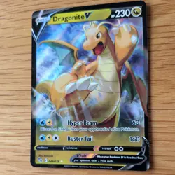 DRAGONITE V 049/078 POKEMON CARD (POKEMON GO SET) HALF ART HOLO - Image 4