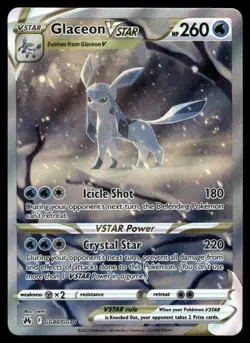 Pokemon Cards Glaceon VSTAR GG40/GG70 Crown Zenith Galarian Gallery Holo NM *2 - Image 1