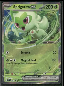 Sprigatito ex - Holo - SV: Scarlet & Violet Promo Cards - 087 - NM - Image 1